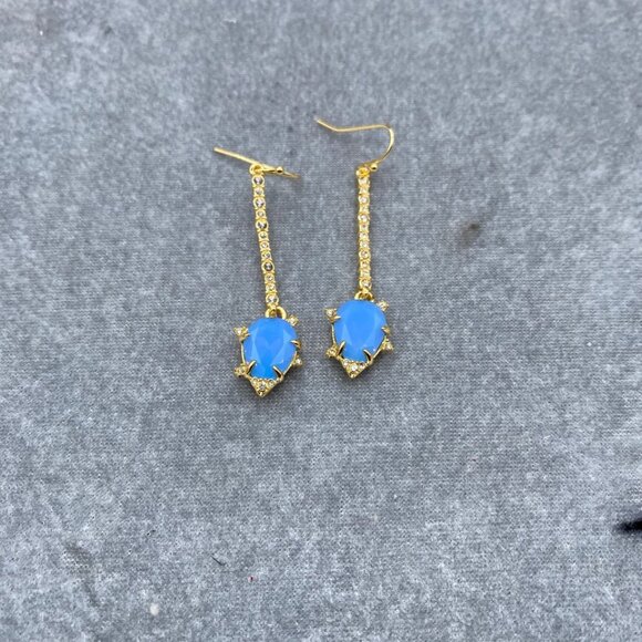 Alexis Bittar Jewelry - Alexis Bittar Large Gemstone Metal Earrings